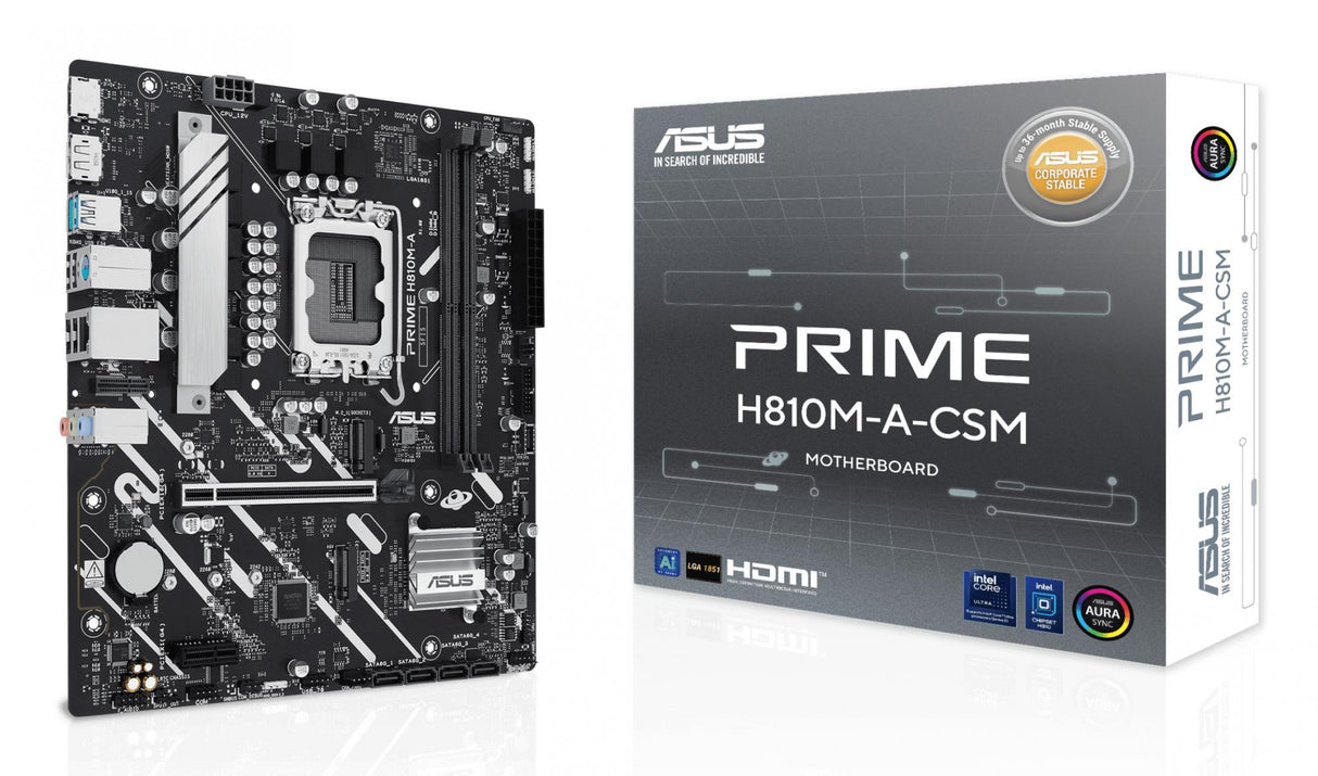 ASUS PRIME H810M-A-CSM Micro ATX LGA1851 sokkel Intel H810 ASUSTeK COMPUTER