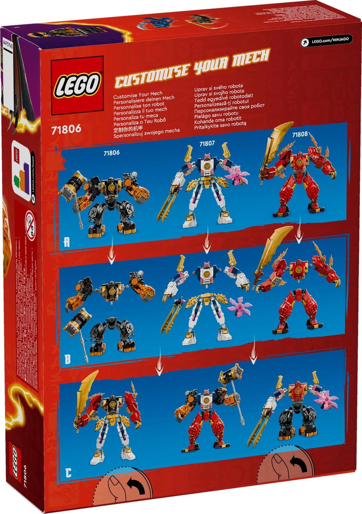 LEGO 71806 Ninjago Cole's Earth Mech LEGO