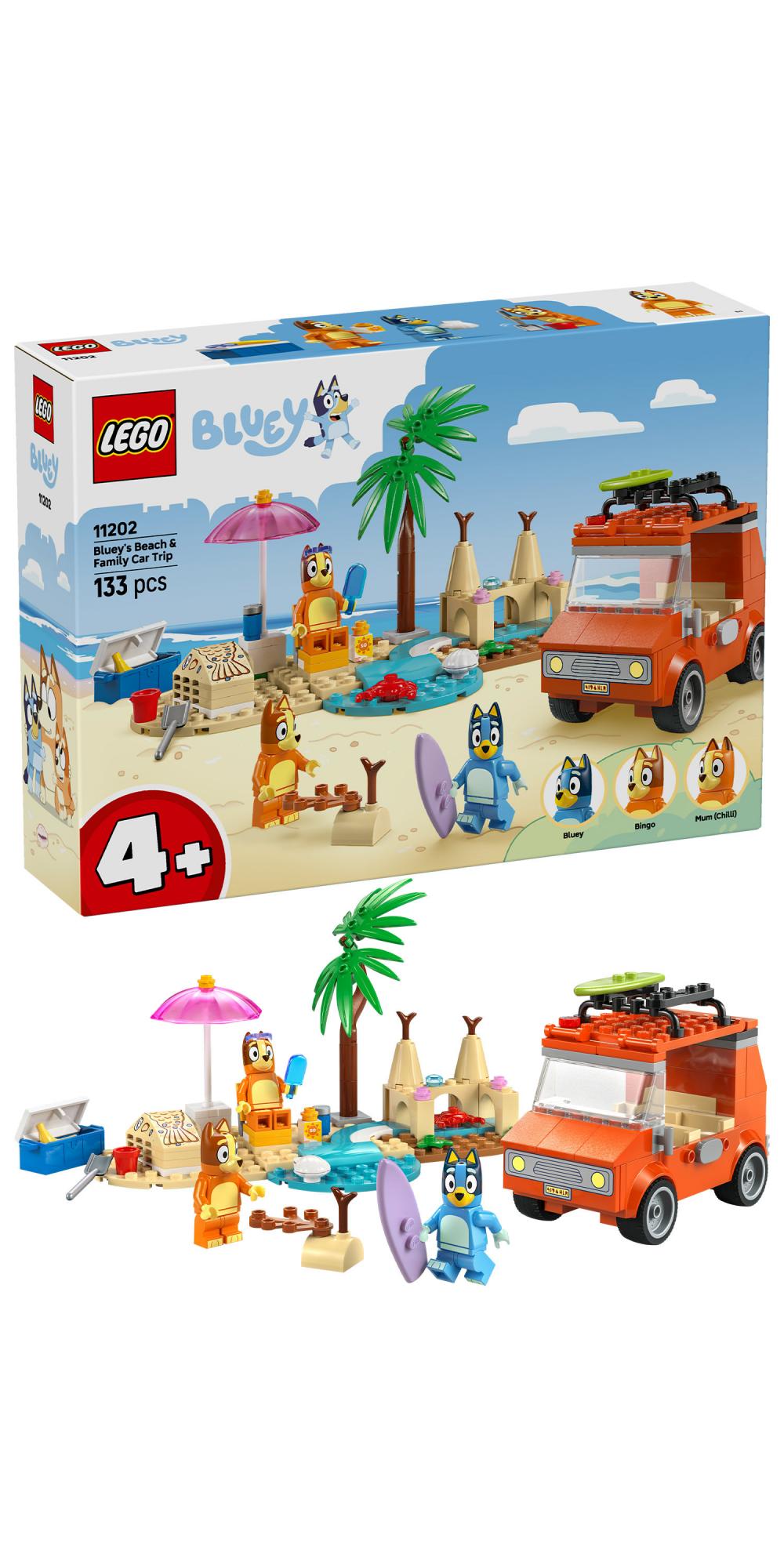 LEGO - Bluey - Bluey's Beach & Family Car Trip (11202) LEGO
