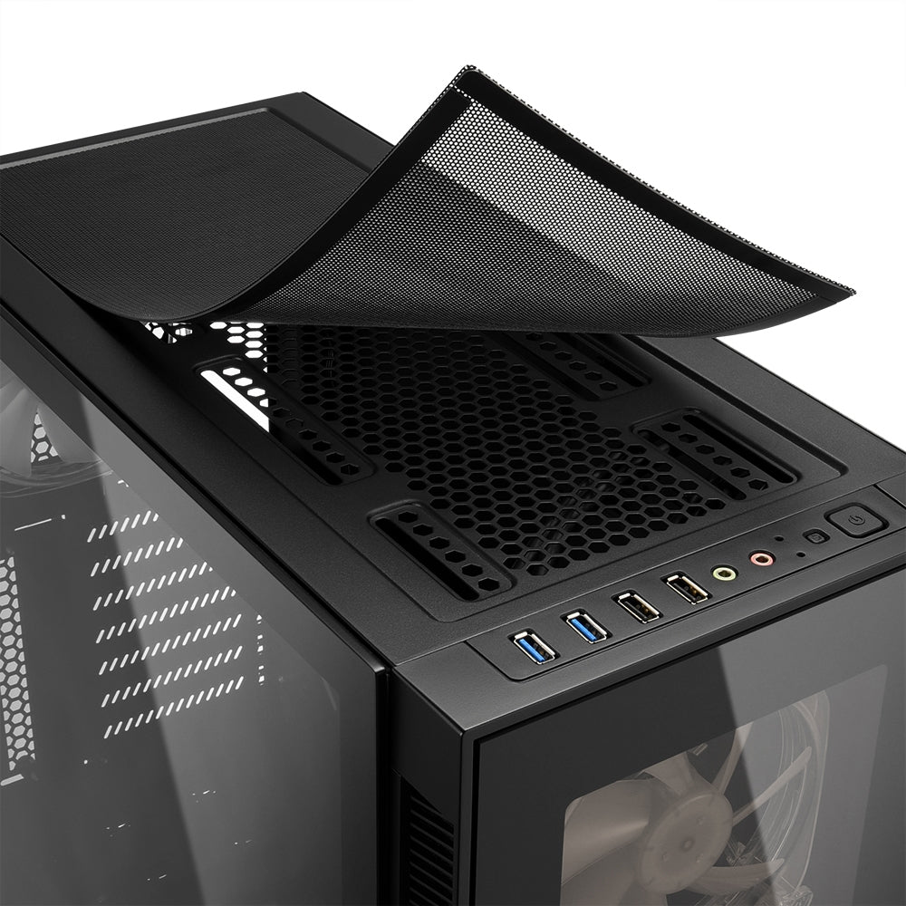 Sharkoon TG5 PRO RGB, tower case (black) Sharkoon