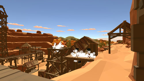 Wild West Shooter Game -Twin Wild West Shooter Revolvers Bundle (CIB)