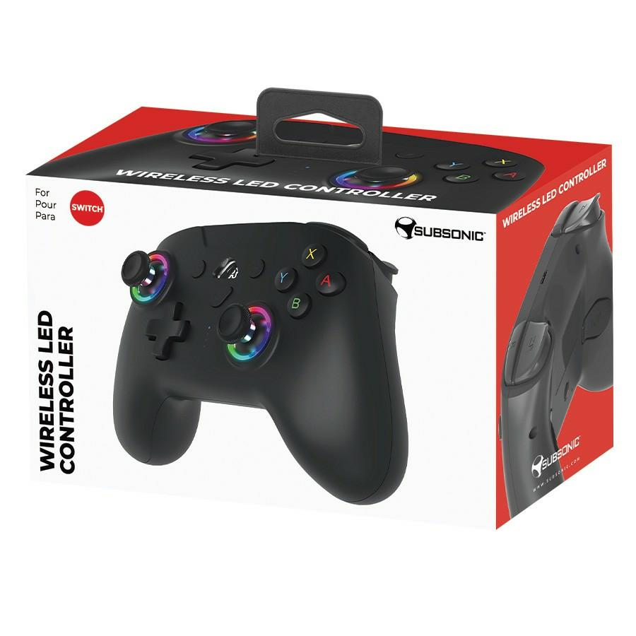 Subsonic Wireless Led Controller Black - Nintendo Switch Subsonic