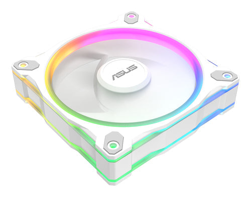 ASUS Prime MR120 ARGB Reverse Fan – kabinetblæser – Hvid – Reverse