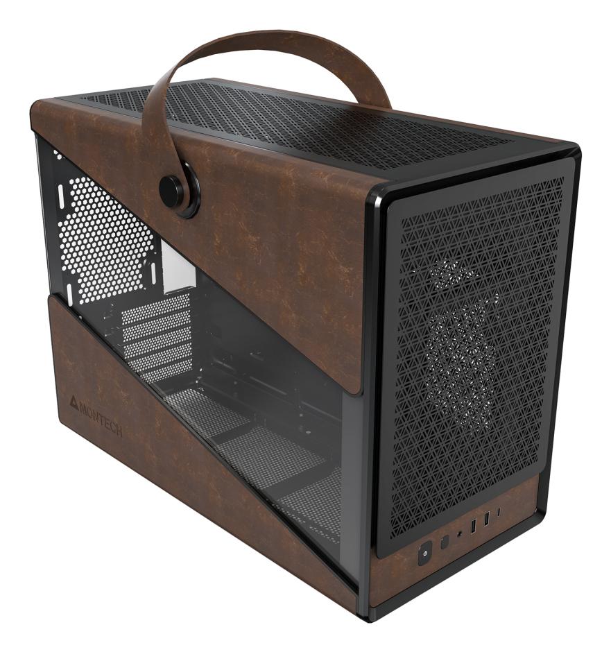 Montech Heritage Black, mATX, w/o Fans Telon Technology Co Ltd (Montech)