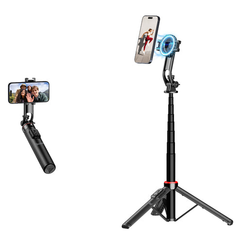 Rollei Mag Pod – magnetisk mobilstativ og selfiestang – detalje eller anvendelse 1