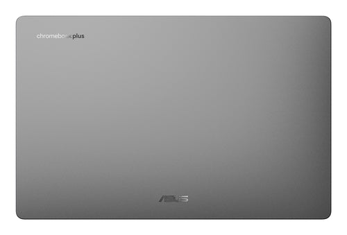 ASUS Chromebook CX1505CTA-ISSS70396 – lukket låg set ovenfra; tastaturlayout illustrativt