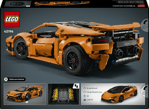 LEGO Technic 42196 – Lamborghini Huracán Tecnica – Orange – æskens bagside