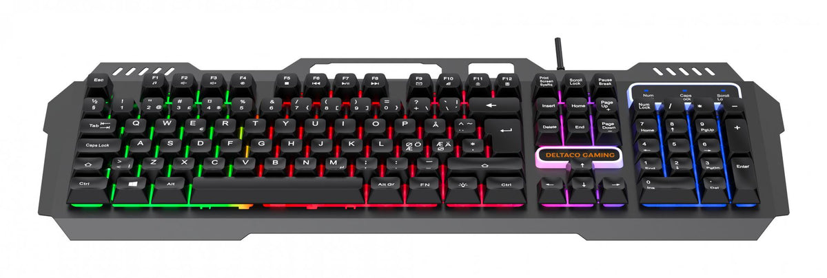 DK130 Membrane Gaming keyboard with Rainbow backlight deltaco_gaming