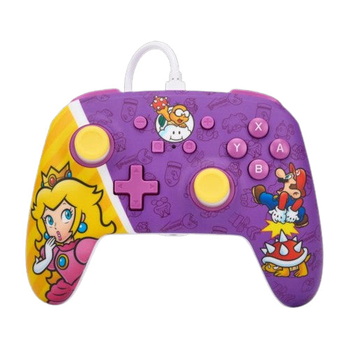 PowerA Enhanced Wired Controller – Princess Peach Battle – Switch – produktbillede 1