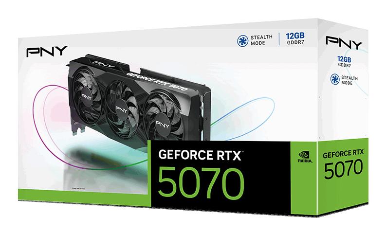 GK PNY GeForce RTX5070 12GB Triple Fan DLSS 4 PNY