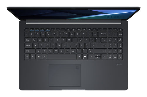 ASUS ExpertBook BM1 BM1503CDA-S71655 – tastatur og arbejdsflade set ovenfra; layout på billedet er illustrativt