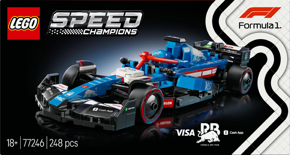 LEGO 77246 Speed Champions Visa Cash App RB VCARB 01 F1 Racing Car LEGO