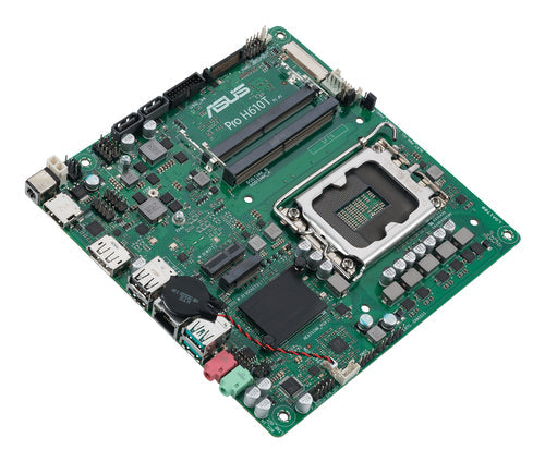 ASUS PRO H610T-CSM bundkort i perspektiv