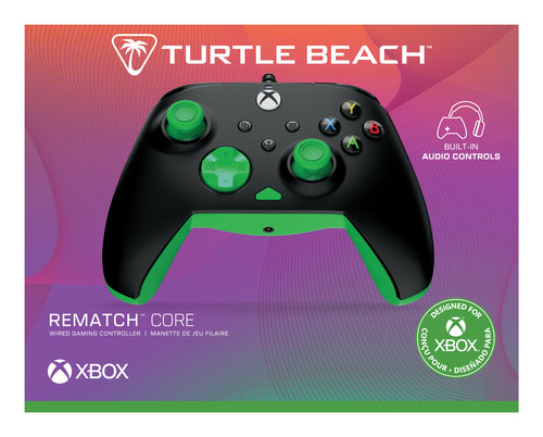 Turtle Beach Rematch Core Wired – Xbox/PC, sort/grøn – Emballagens front