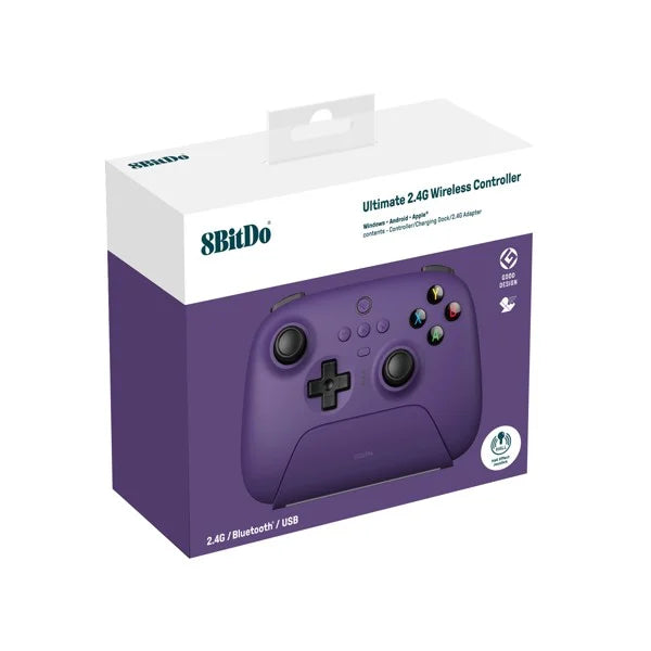 8BitDo Ultimate 2.4G Pad PC Hall Ed/lilla