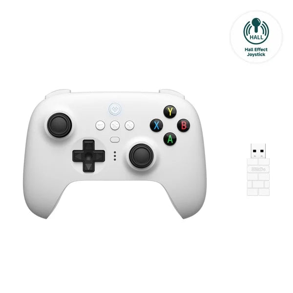 8BitDo Ultimate 2.4G Pad PC Hall Ed/Hvid