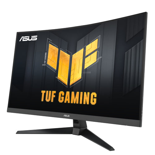 ASUS TUF Gaming VG32VQM5B – skærm set skråt fra venstre