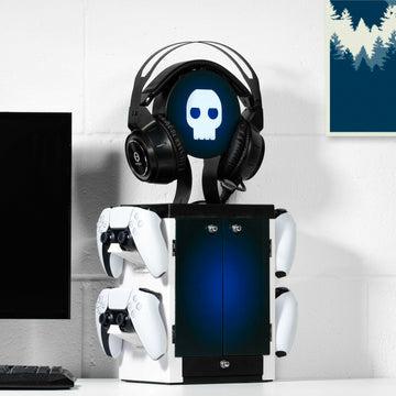 Numskull PS5-inspirierter blauer und weißer Gaming-Schrank