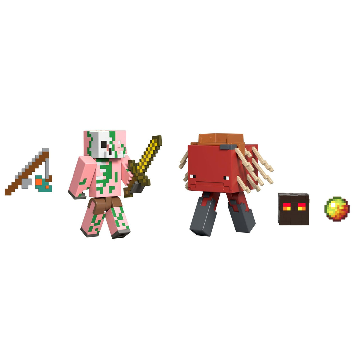 MINECRAFT CORE FIGURE 2-PACK -Zombified Piglin & Minecraft Strider Minecraft