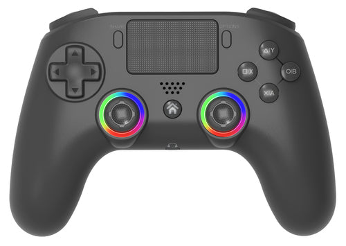 Subsonic – sort trådløs LED-controller til PS4 og PC – forside