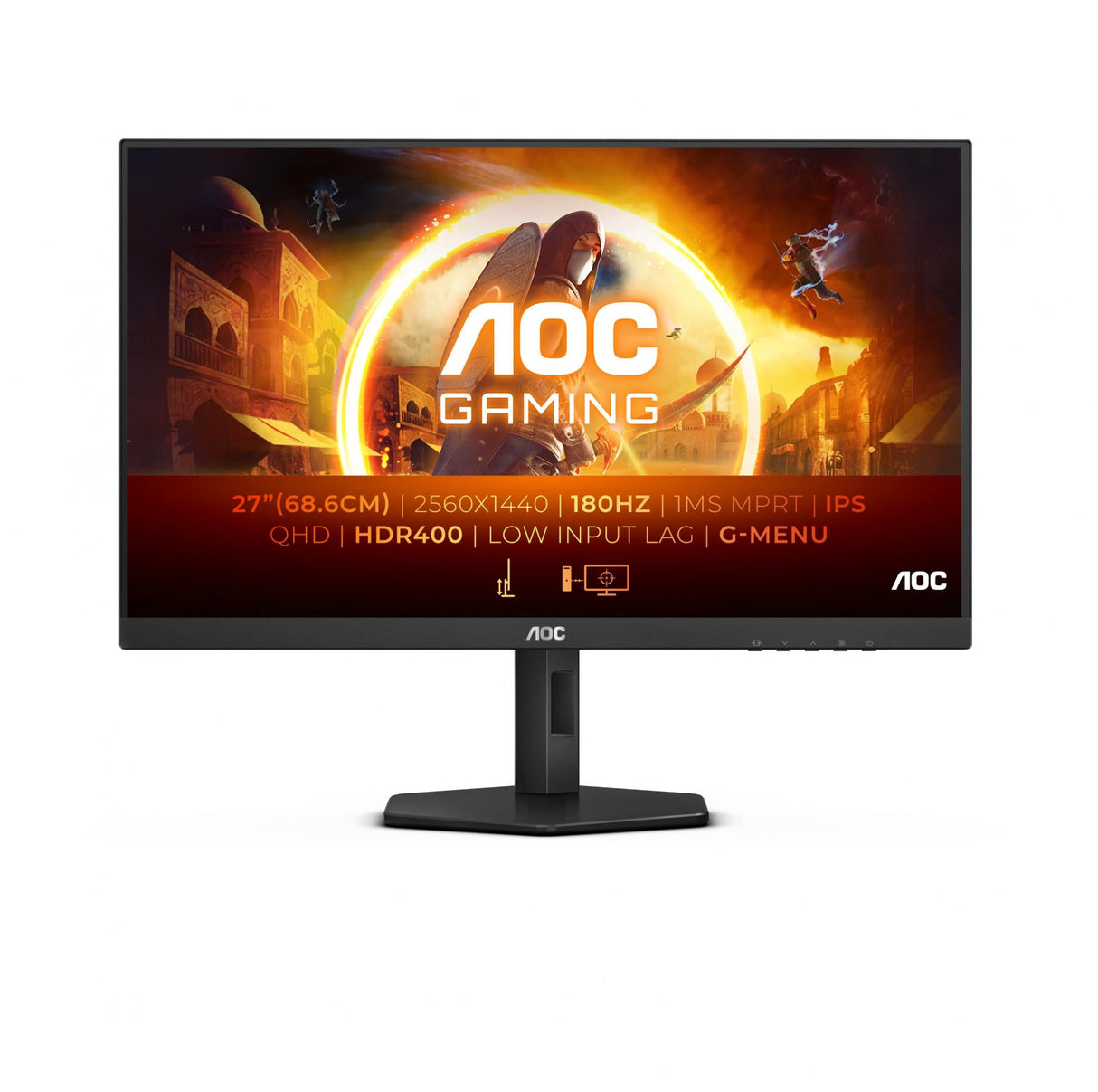 AOC Gaming Q27G4X 27", 2560x1440/1ms/250cd/m², HDMI, DisplayPort, USB AOC