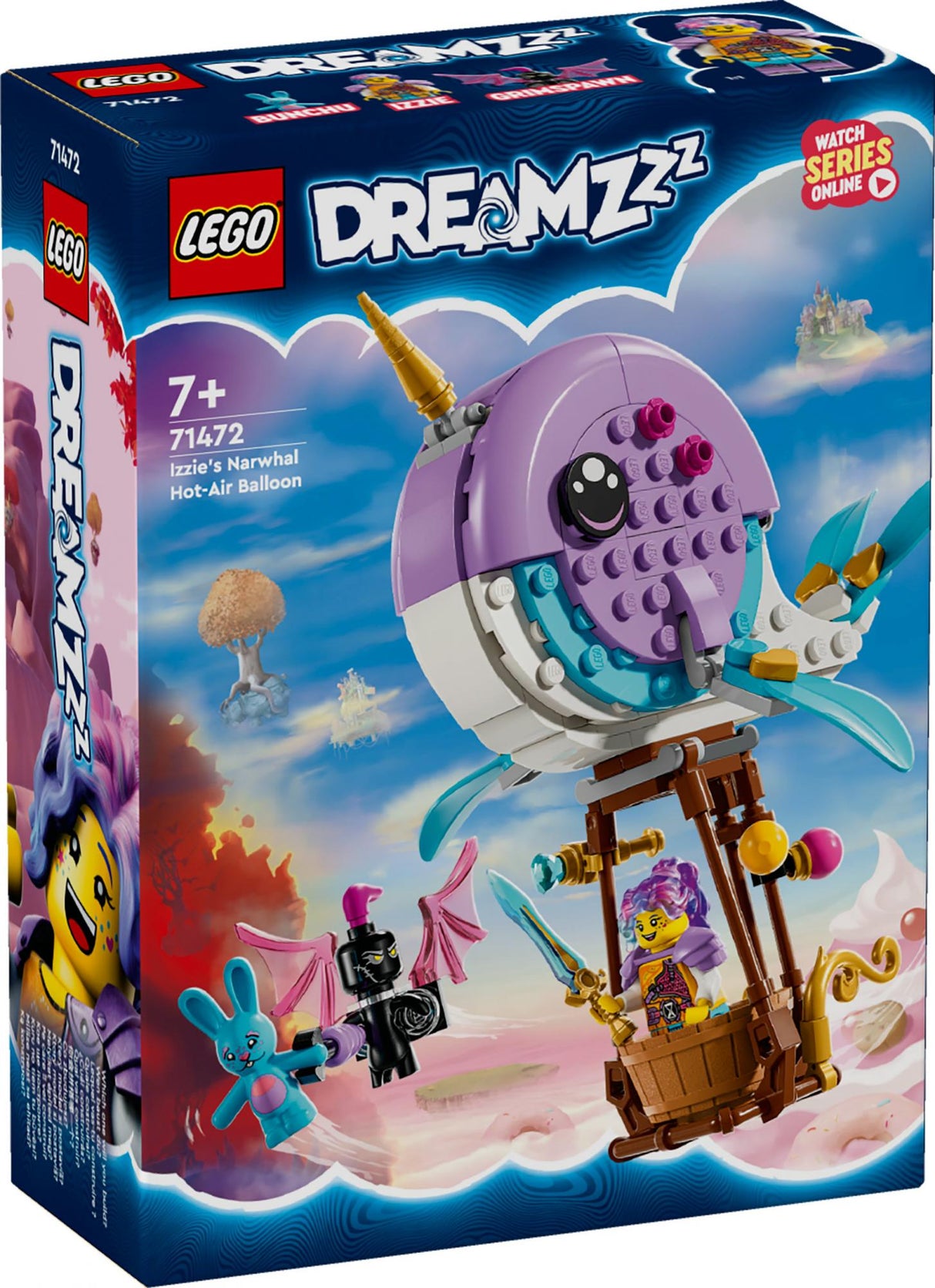 LEGO 71472 DreamZzz Izzie's Narwhal Hot Air Balloon LEGO