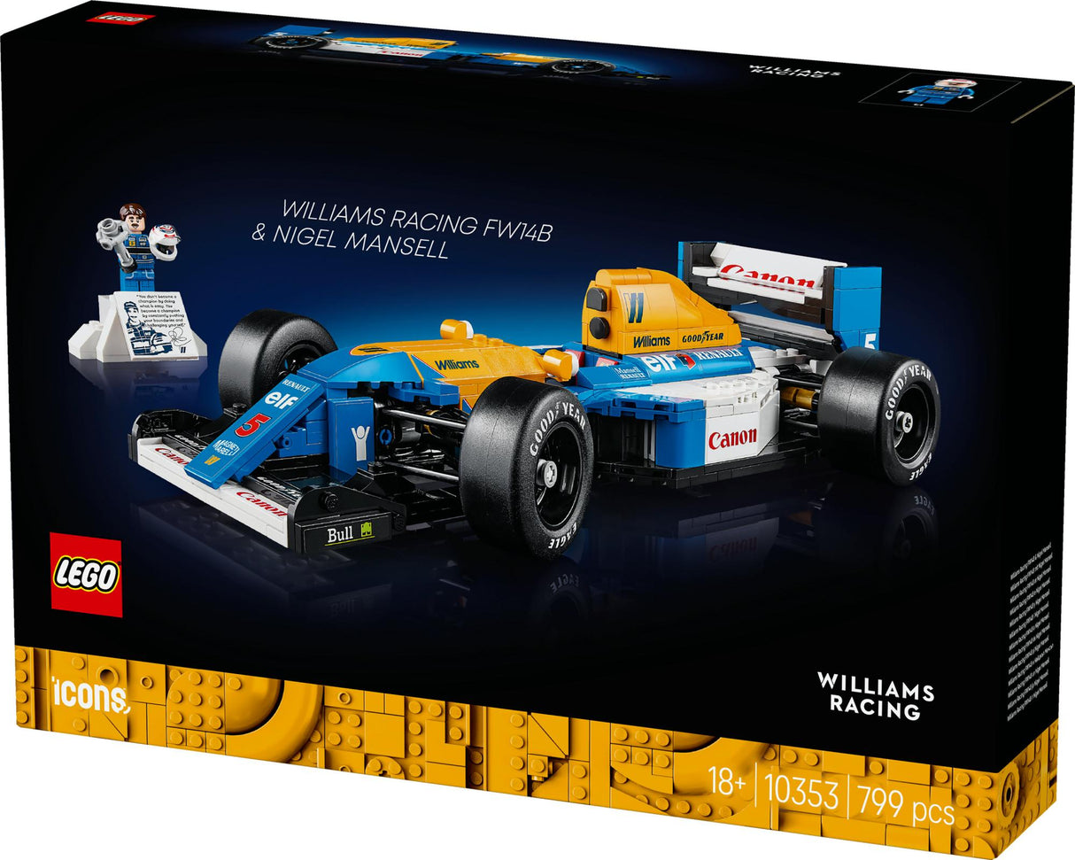 LEGO 10353 Icons Williams Racing FW14B with Nigel Mansell LEGO