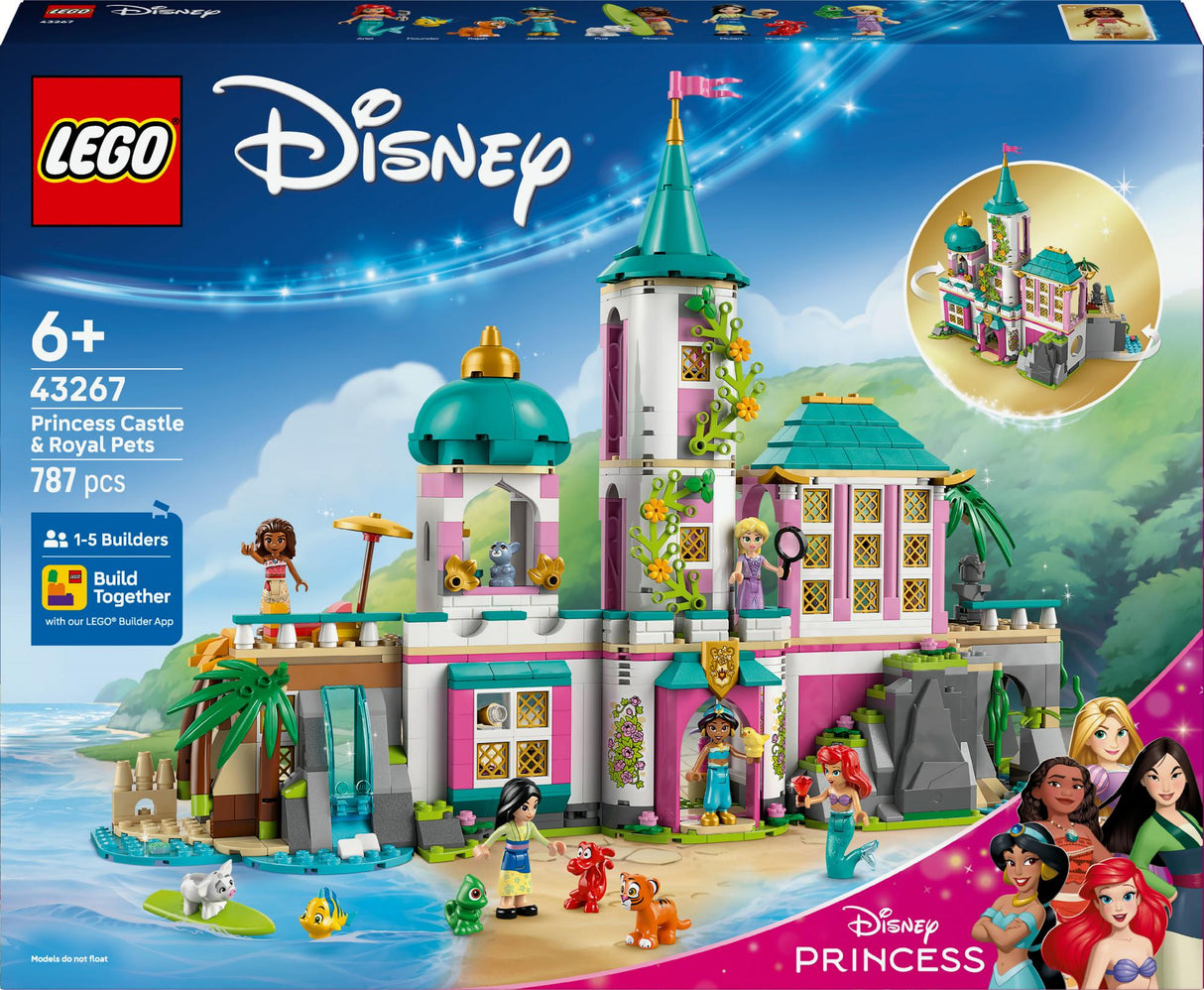 LEGO 43267 Disney Princess Castle with Pets, Construction Toy LEGO