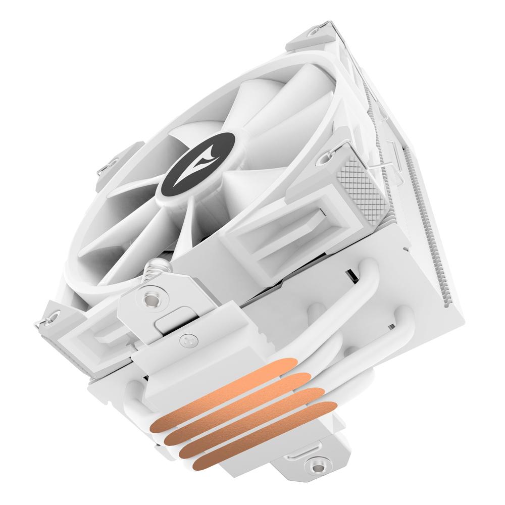 Sharkoon A40 RGB CPU-køler – hvid, 120 mm, 4 heatpipes – billede 9
