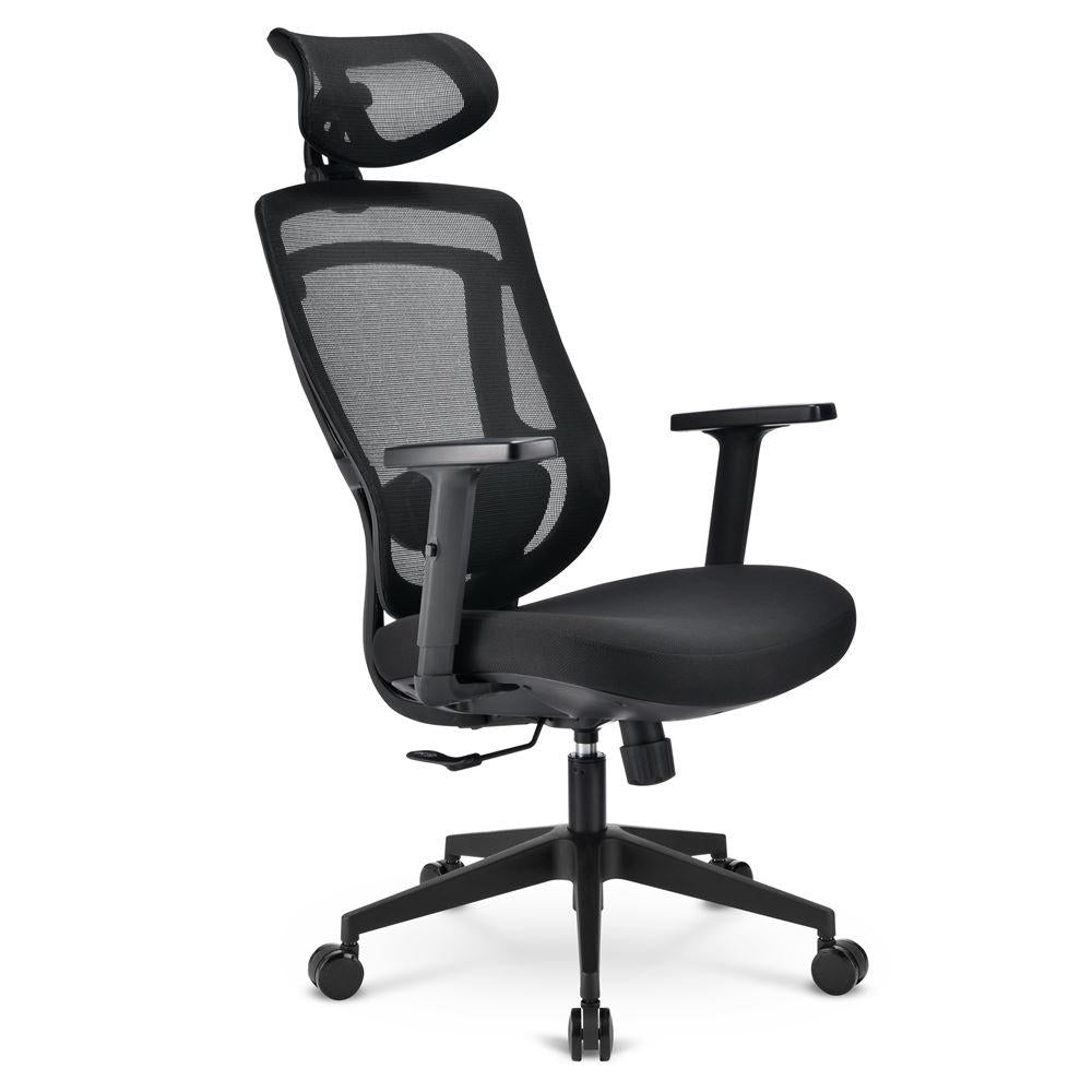 Sharkoon OfficePal C10 Black Mesh Back 3D Headrest 3D Lumbar Support Class 4 110kg Ergonomic Office Chair Sharkoon