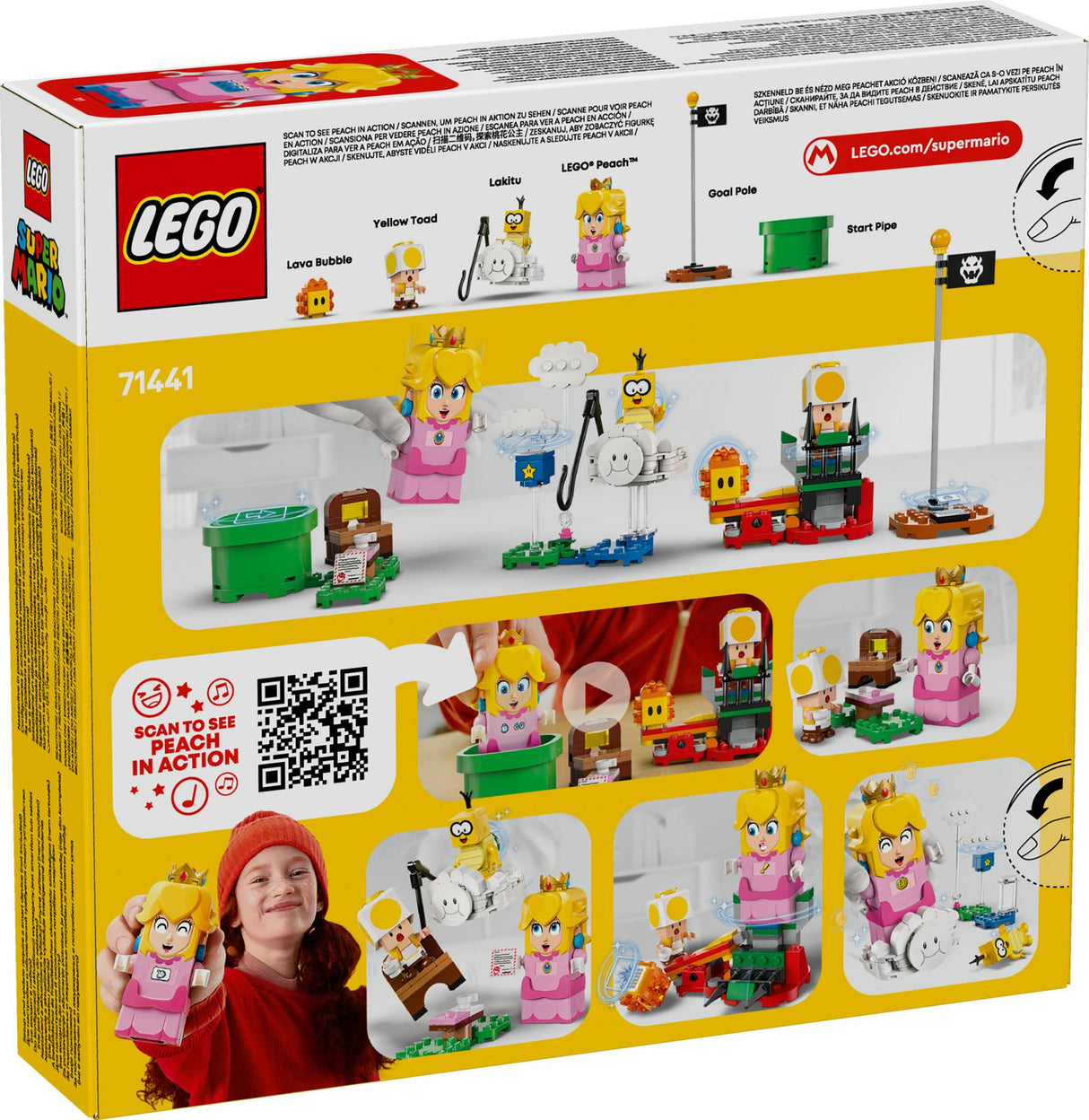 LEGO 71441 Super Mario Adventures with the interactive LEGO Peach LEGO