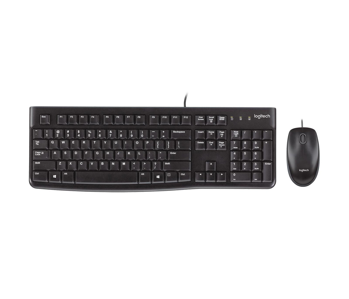 Logitech Desktop MK120 Tastatur og mus-sæt Kabling Nordisk Logitech