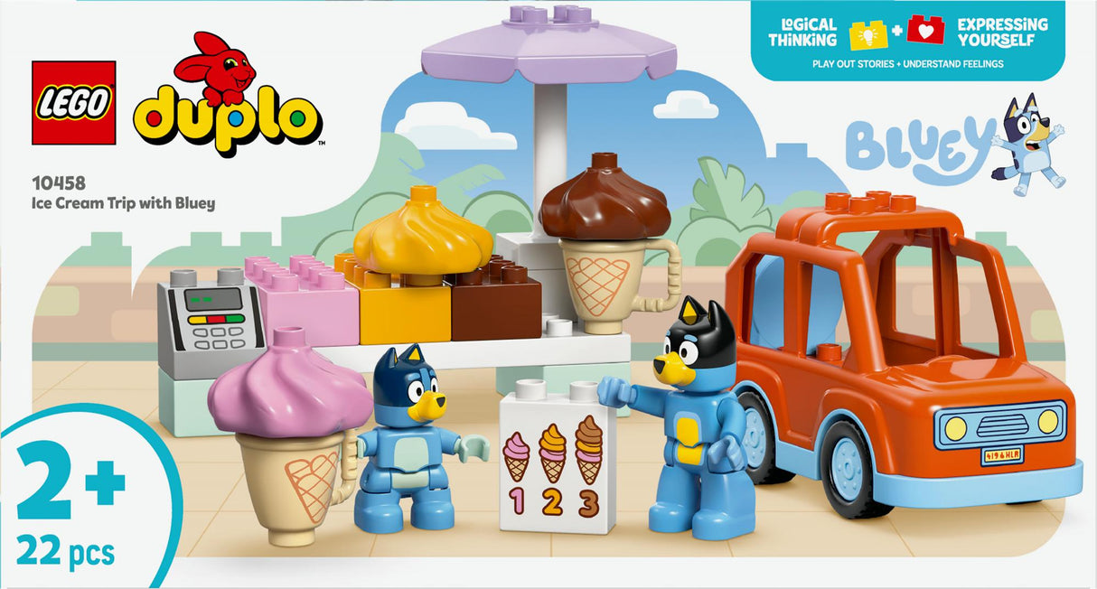LEGO - DUPLO Bluey - Ice Cream Trip with Bluey (10458) LEGO