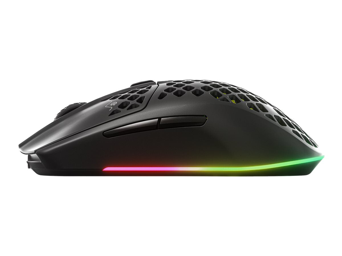 SteelSeries Aerox 3 2022 Edition Optischer Funk-/Kabelgebundener Modus Schwarz