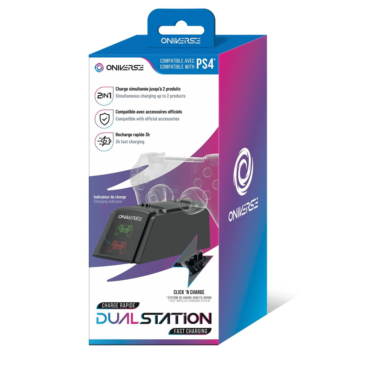 ONIVERSE PS4 QUICK CHARGING STATION - BLACK Oniverse