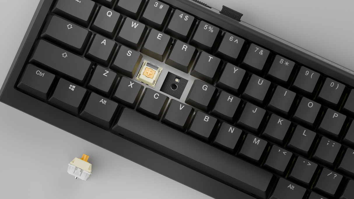 Ducky One X - Black Nordic - Mini 60% - Ducky Inductive Switch (analog) Tri-Mode (Trådløs, BT, Cord)