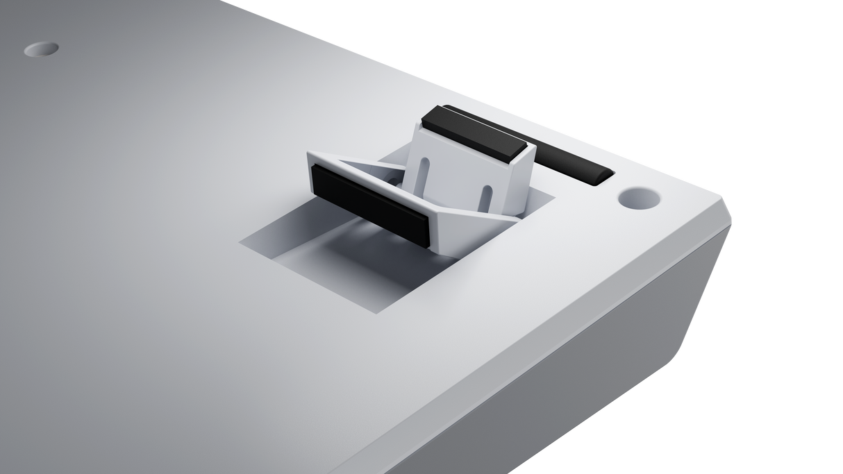 Ducky One X - White Nordic - Fullsize 100% - Ducky Inductive Switch (analog) Tri-Mode (Trådløs, BT, Cord)