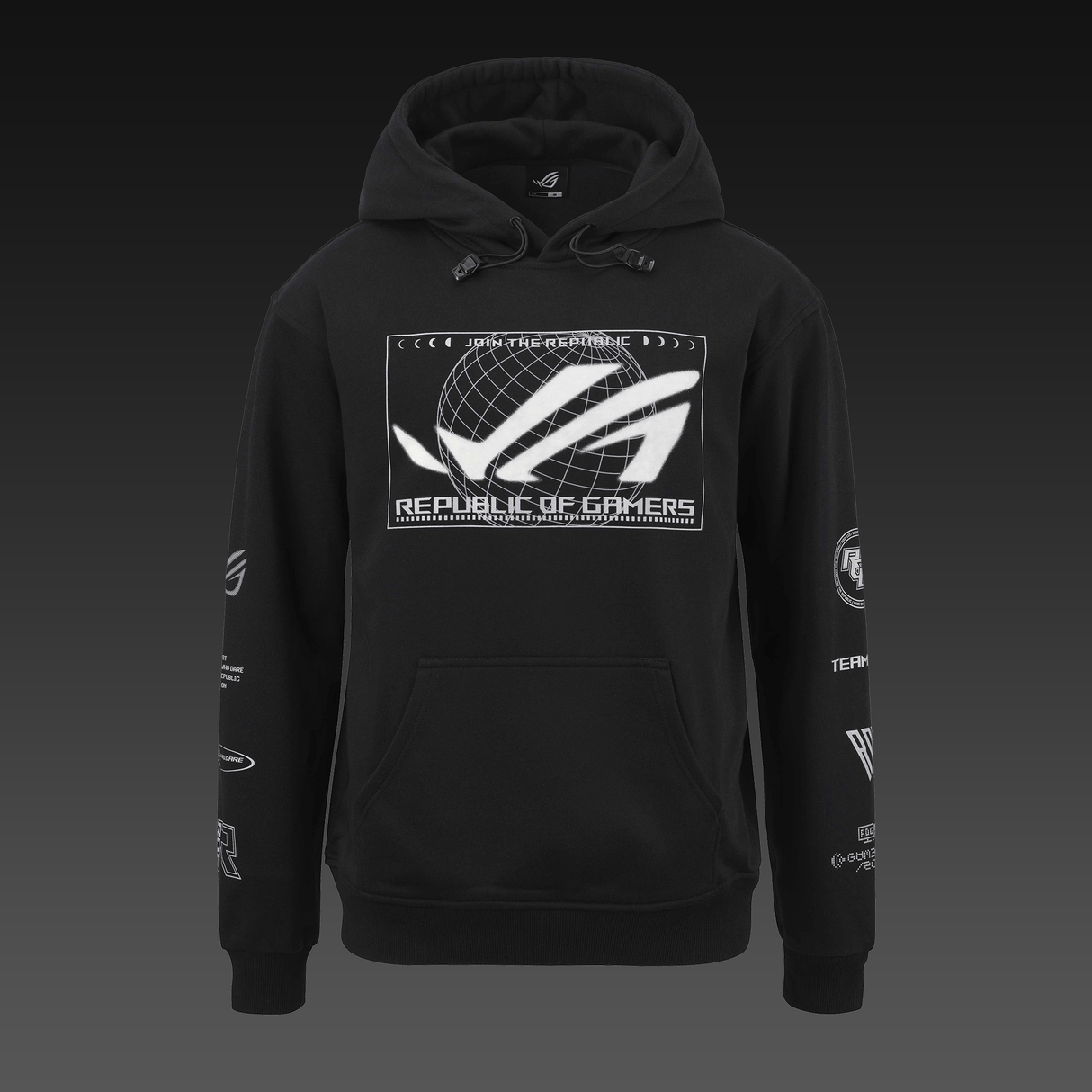 ASUS ROG Cosmic Lit Hoodie – Normale Passform – Schwarz