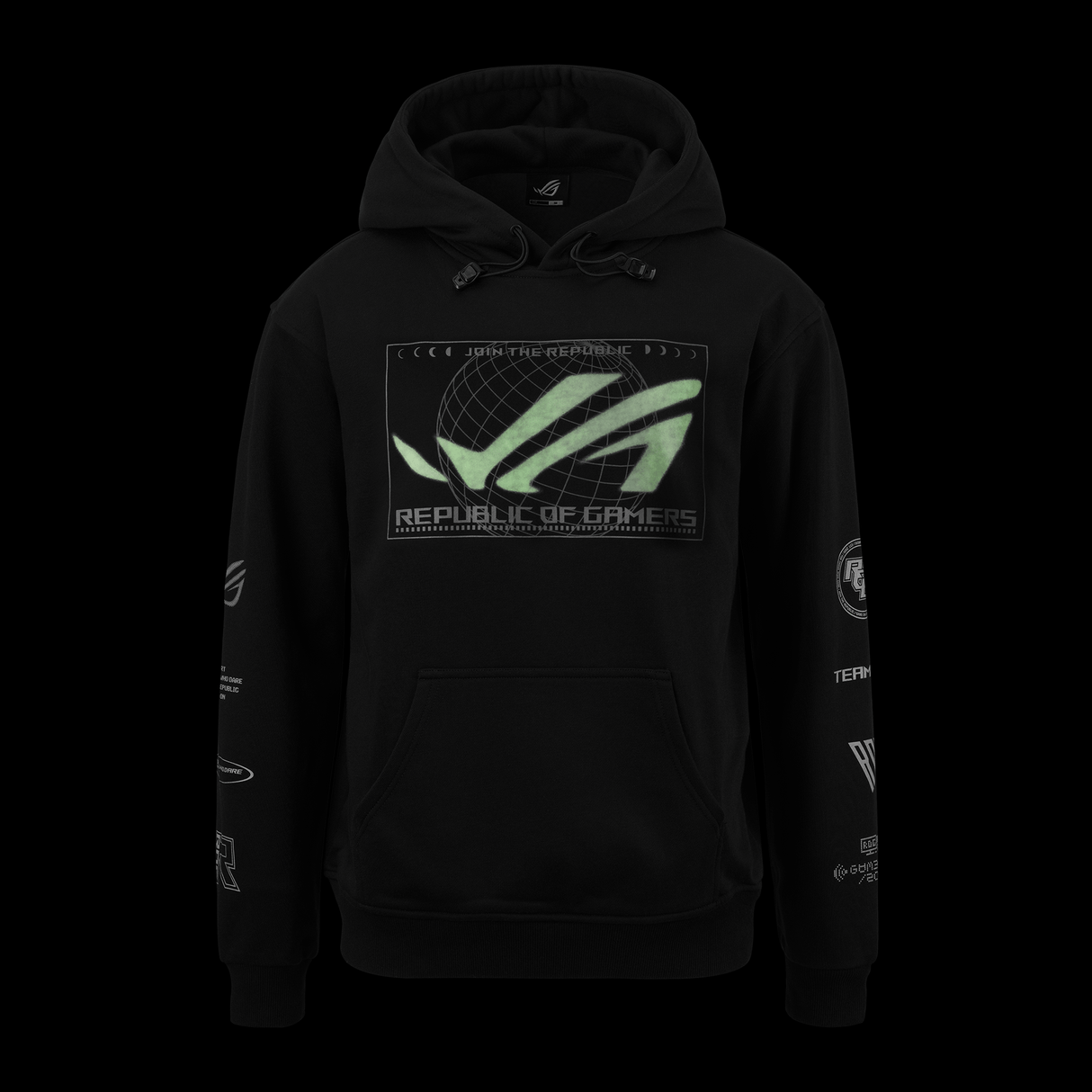 ASUS ROG Cosmic Lit Hoodie – Normale Passform – Schwarz