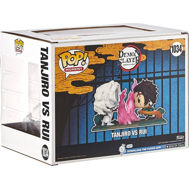 Funko POP! Moments Demon Slayer - Tanjiro vs. Rui 4.25" Toy Figure Funko