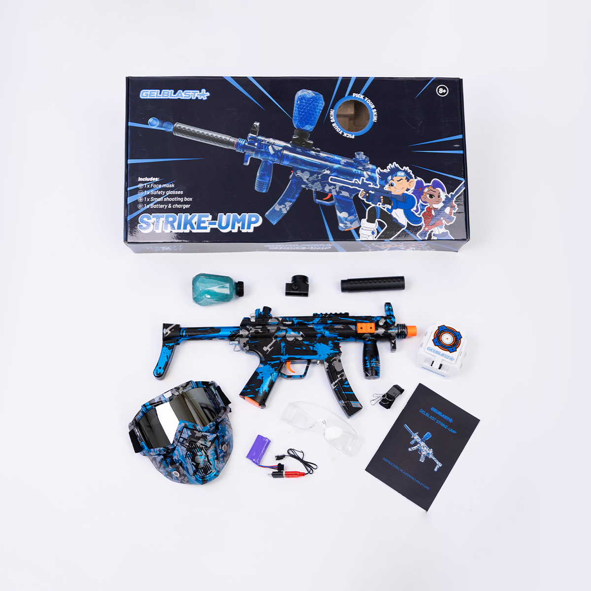 GelBlast Strike-UMP – Silver Military Geekd