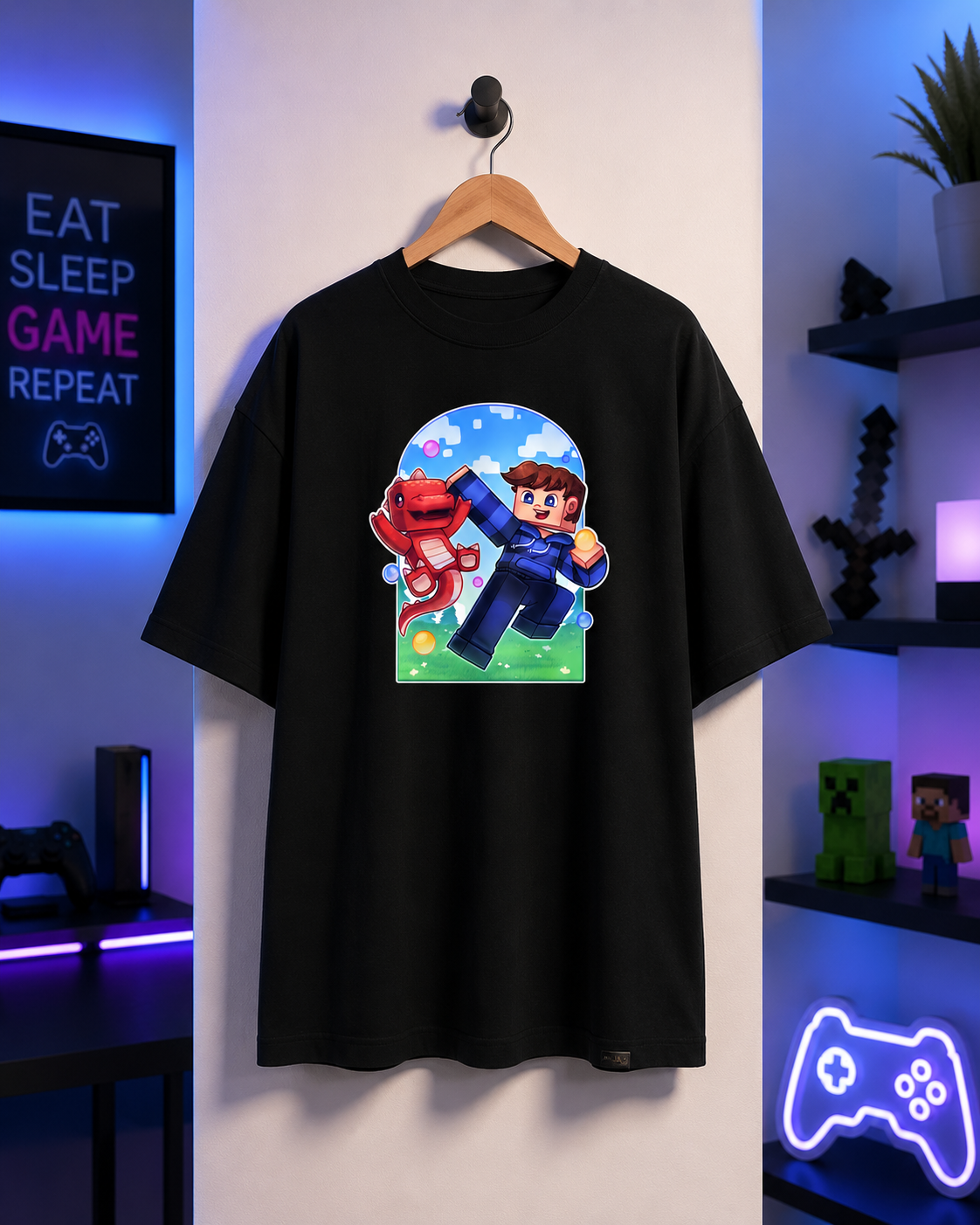 Judex Dino T-Shirt - Schwarz