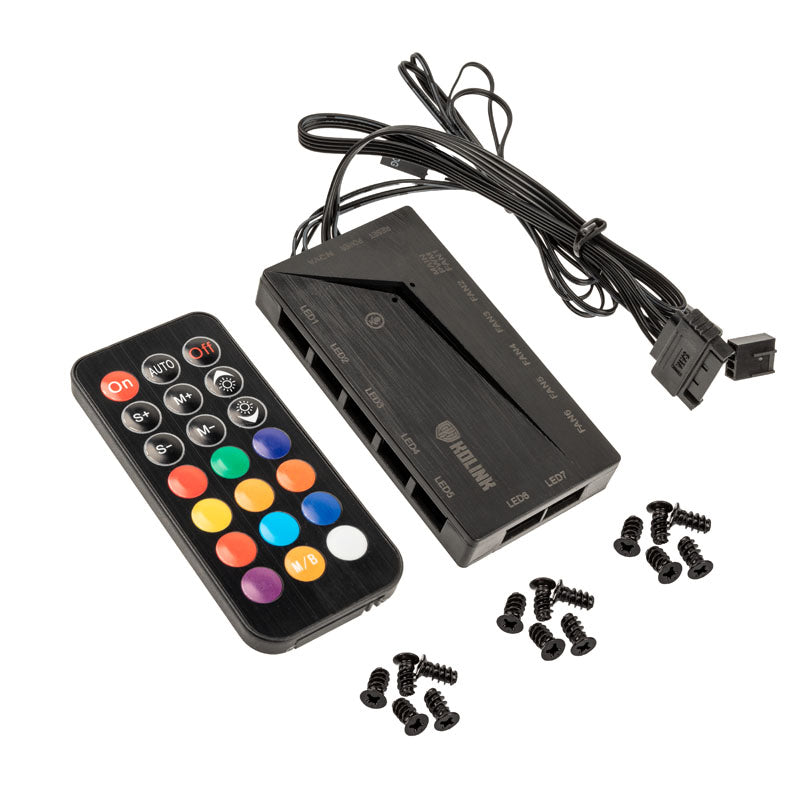 Kolink Umbra X 120mm ARGB PWM Lüfter, 3er-Pack – Schwarz