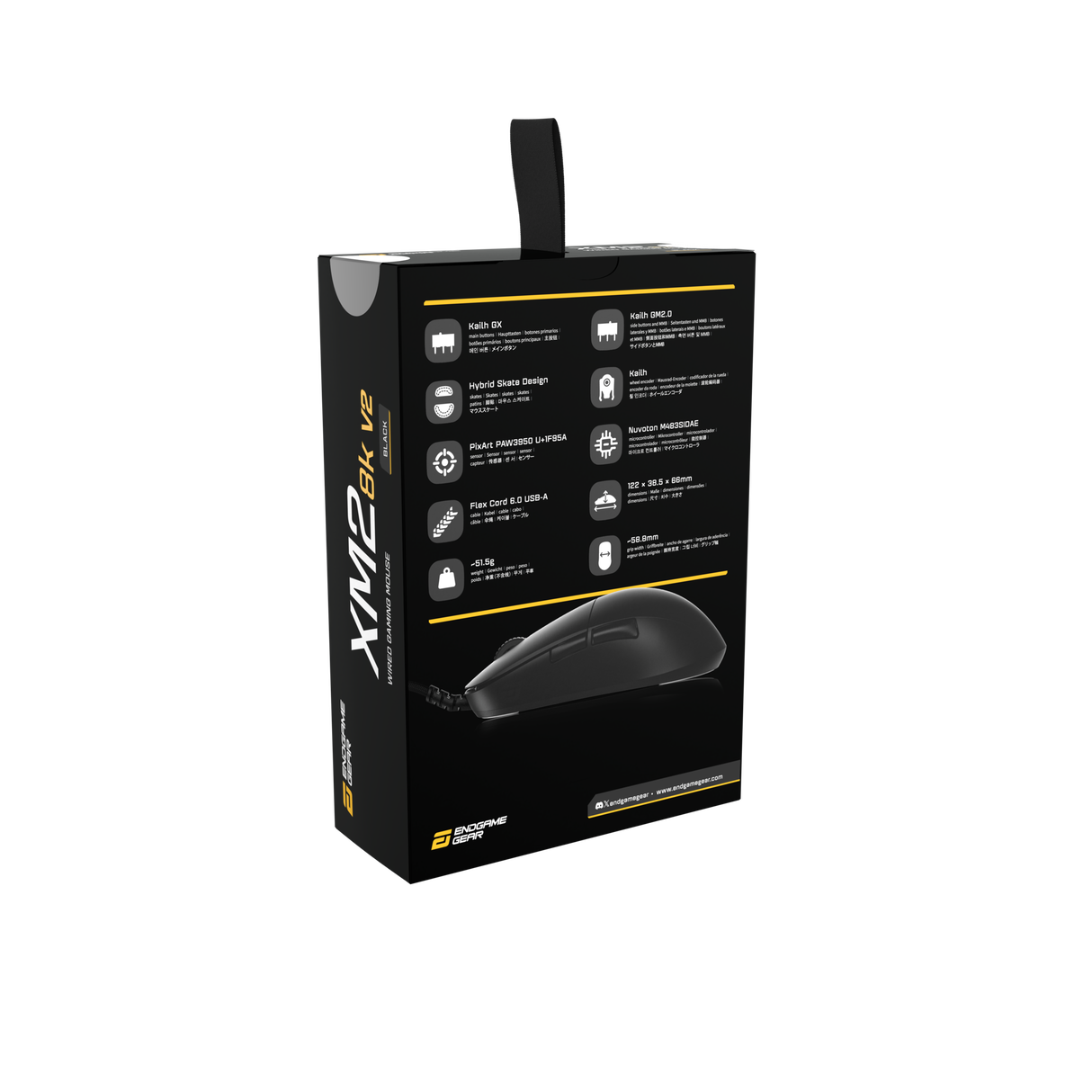 Endgame Gear XM2w 8K V2 – Kablet Gaming Mus (Sort)