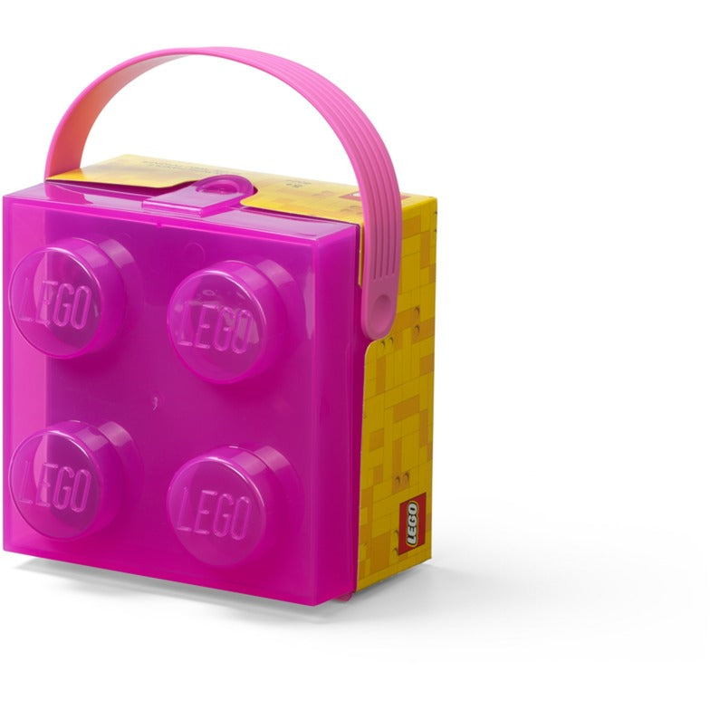 Room Copenhagen LEGO Box with Handle, Storage Box (violet/transparent) Room Copenhagen