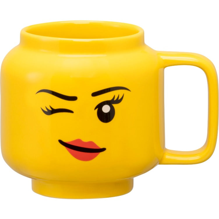 Room Copenhagen LEGO ceramic mug Winking Girl, small (yellow)