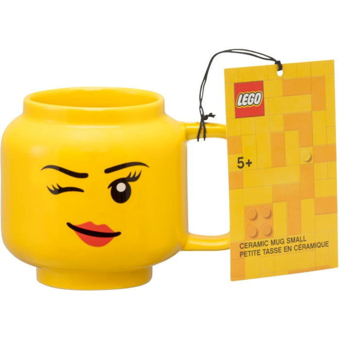 Room Copenhagen LEGO ceramic mug Winking Girl, small (yellow)
