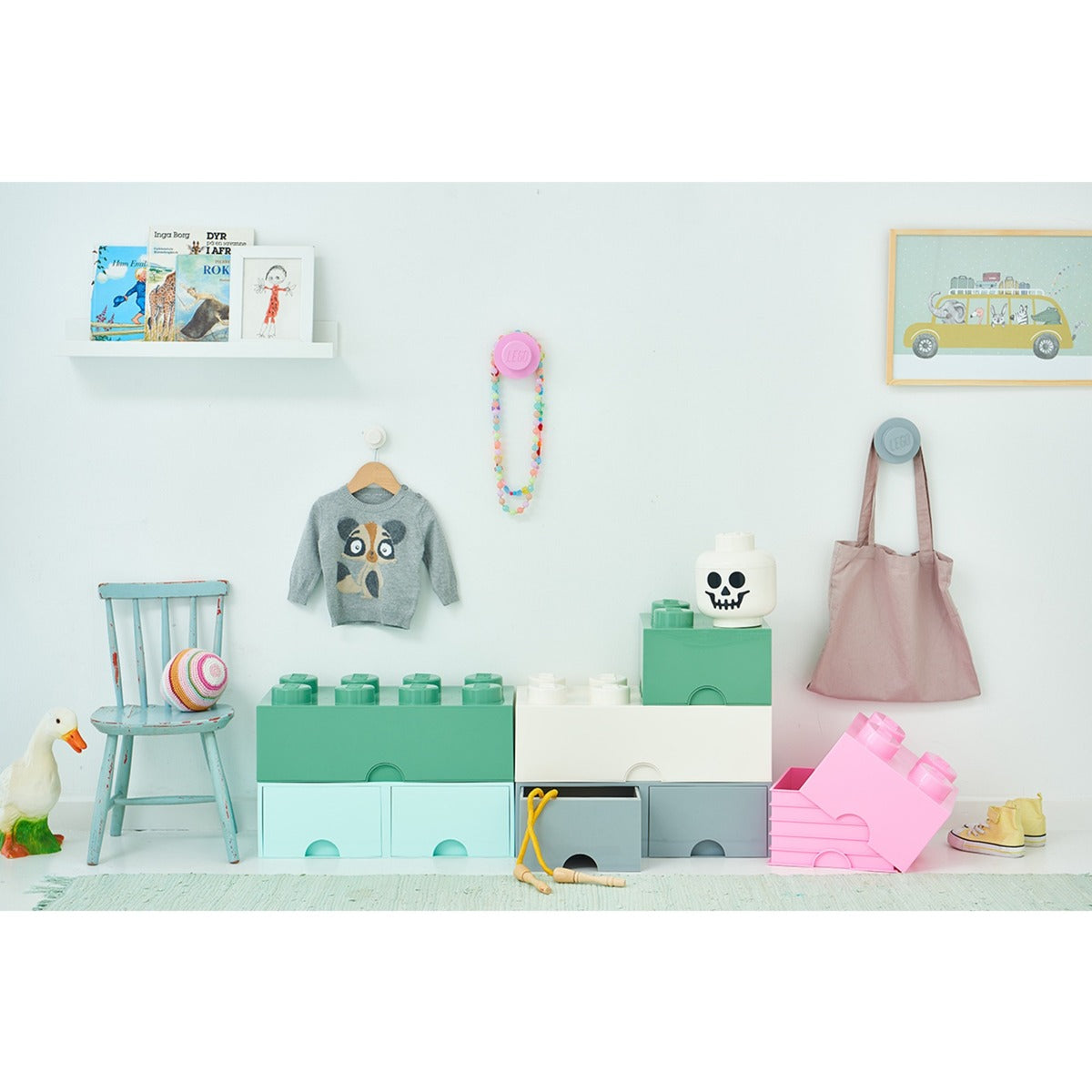 Room Copenhagen LEGO Storage Head "Skeleton", small 40311728 Room Copenhagen