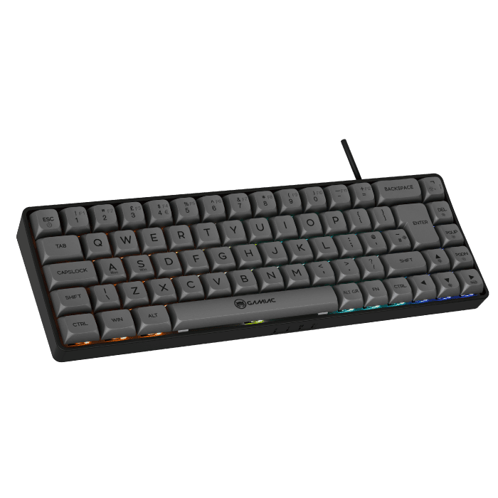Gamiac TKL69G - Sort/Grå - SF Tastatur - Blå Switch