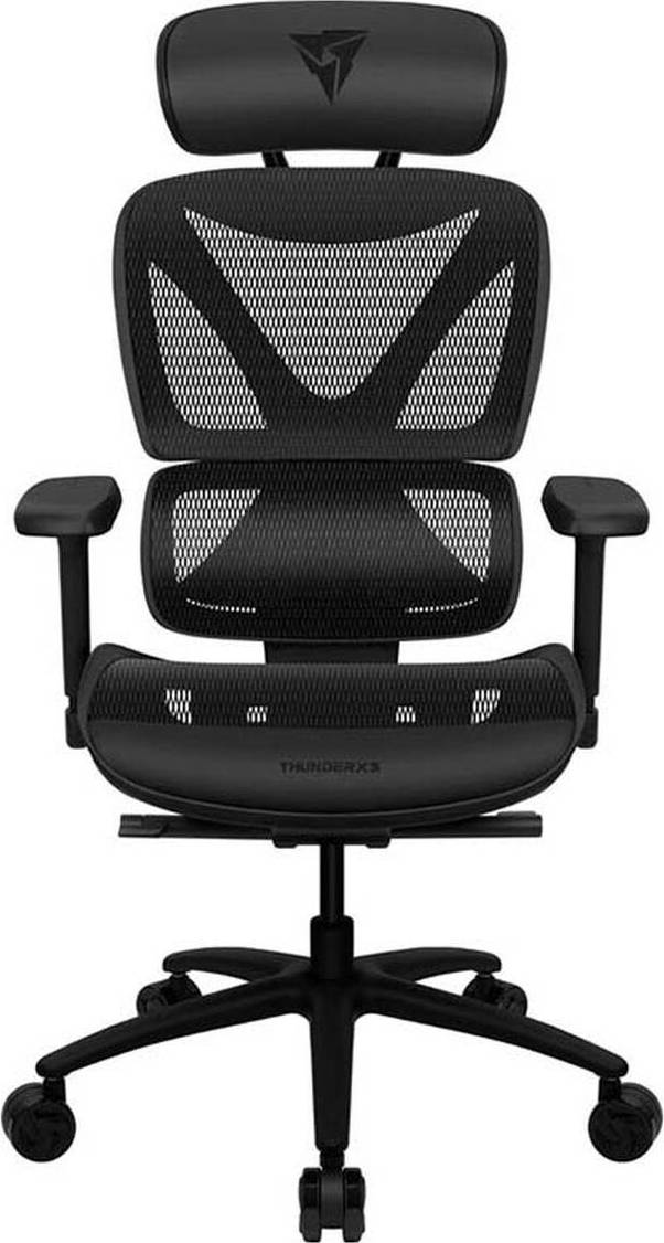 ThunderX3 YTC Mesh Schwarz – Sync5, max. 125 kg, 2D-Armlehne, Gasdruckfeder der Klasse 4